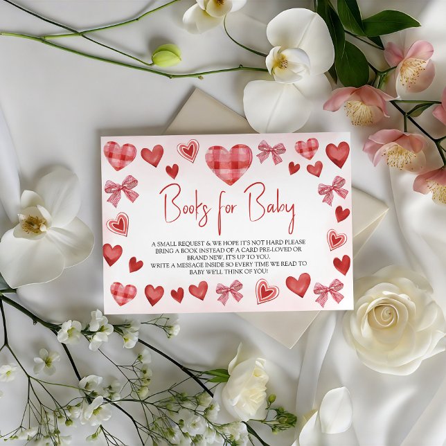 Sweetheart Books for Baby Baby Shower Card (Creator Uploaded)