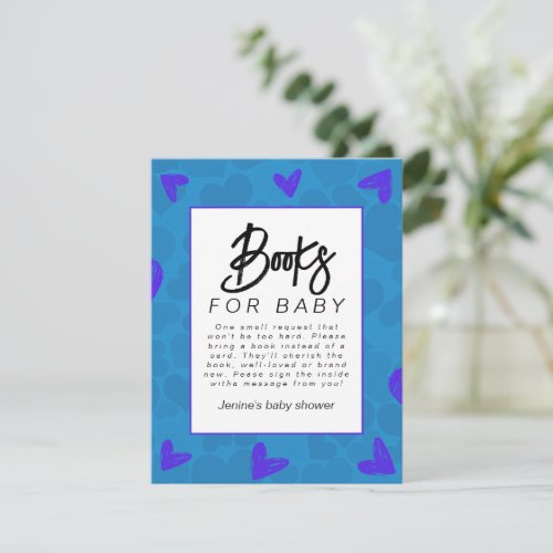 Sweetheart  Books For Baby Enclosure Card