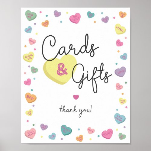 Sweetheart Candy Cards and Gifts Sign