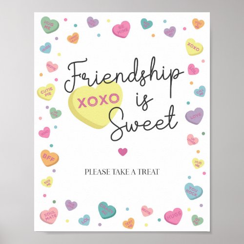 Sweetheart Candy February Favors Sign