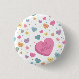 Sweetheart Candy February Party Favors Button