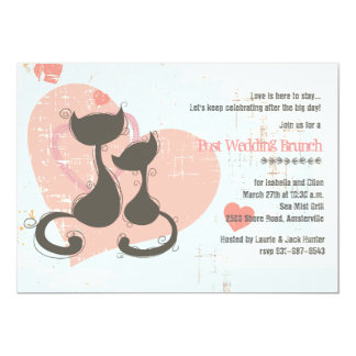Sweetheart Cats Invitation