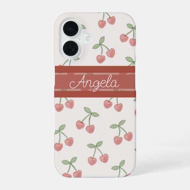 Sweetheart Cherries iPhone Case (Back)
