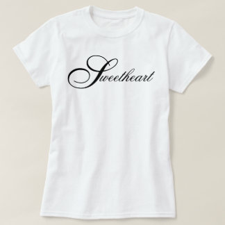 "Sweetheart" classic chic aesthetic script T-Shirt