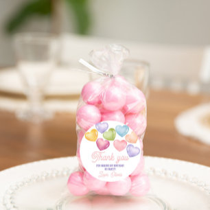 Sweetheart conversation heart Birthday favor Classic Round Sticker