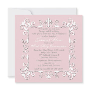 Sweetheart Corners Religious Invitation