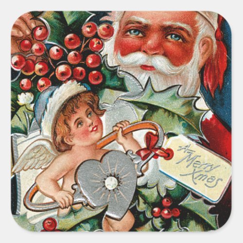 Sweetheart Days Christmas Square Sticker