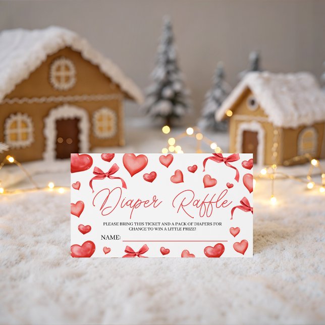 Sweetheart Diaper Raffle Ticket Enclosure Card (Creator Uploaded)