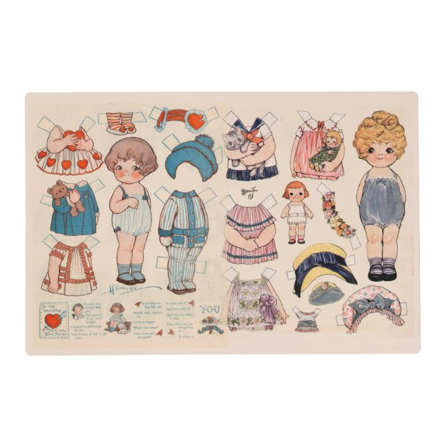 Sweetheart Dolly Dingle and Her Dollies Placemat (Front)
