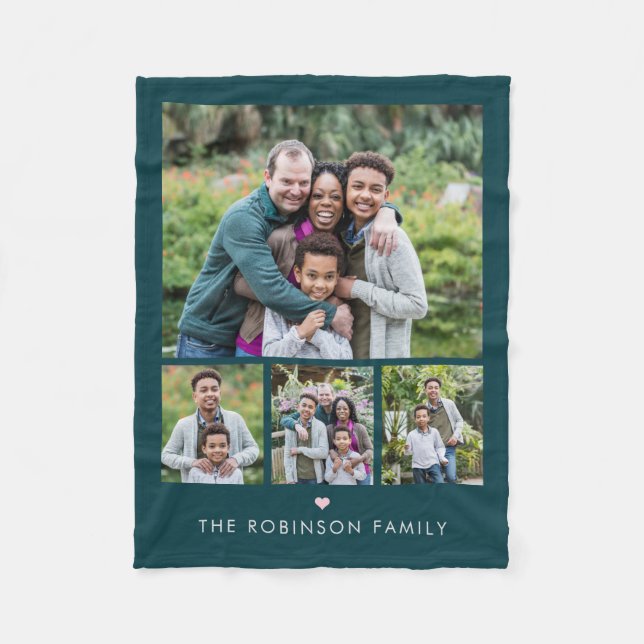 Sweetheart Gallery of Four Custom Color Blanket (Front)