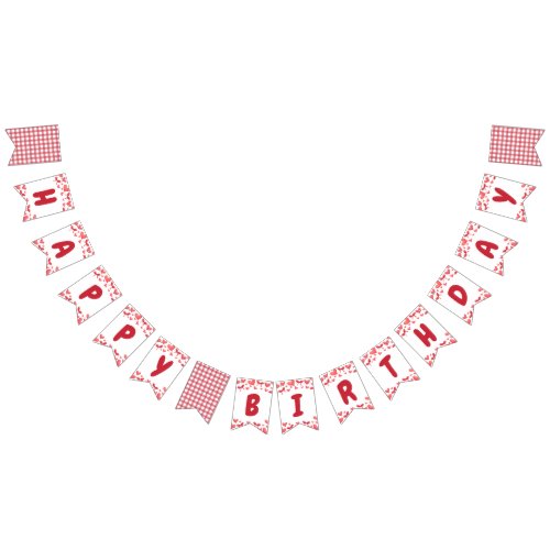 Sweetheart Happy Birthday Banner with Hearts