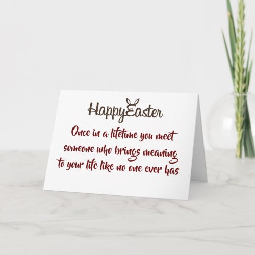 SWEETHEART HUSBAND LOVE OF MY LIFE AT EASTER HOLIDAY CARD