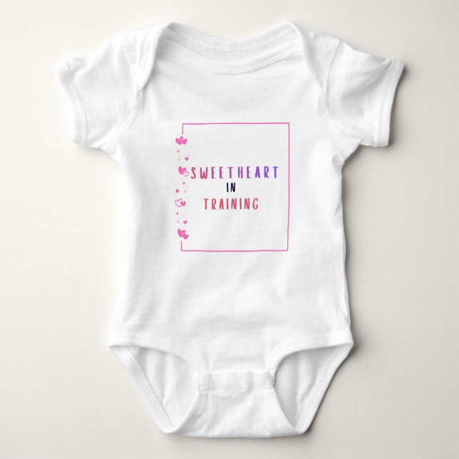 Sweetheart in Training Baby Bodysuit (Front)