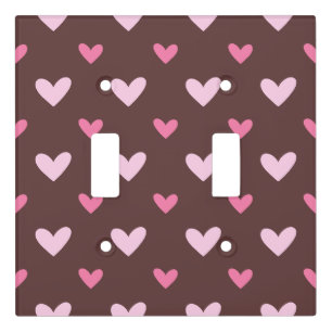 Sweetheart Light Switch Cover – Pink Hearts