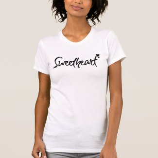 Sweetheart Modern Black Script White