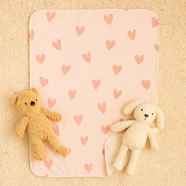Sweetheart Pale Pink Small Sherpa Blanket (Creator Uploaded)