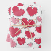 Plain Red Valentine's Wrapping Paper
