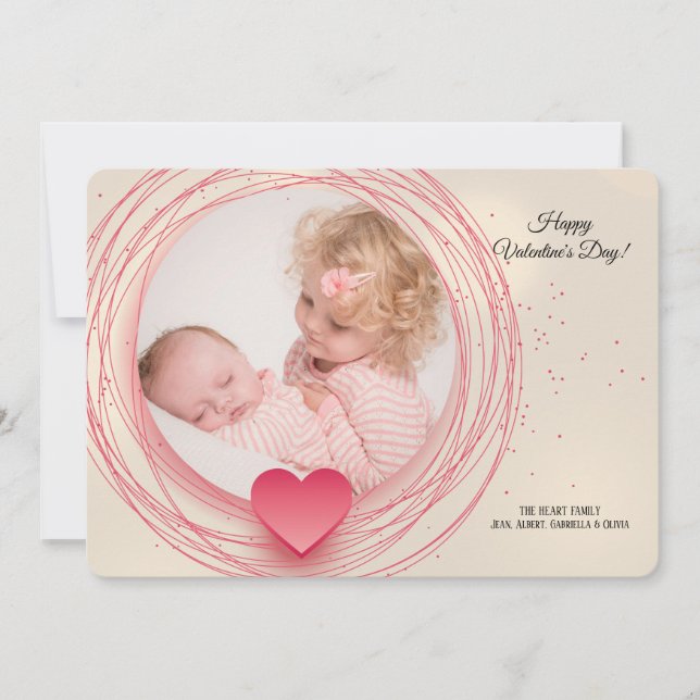 Sweetheart Photo Valentine's Day Card (Front)