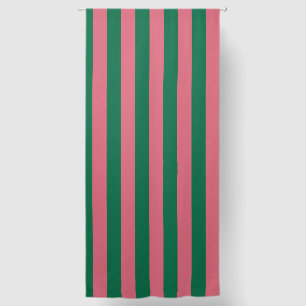 Sweetheart Pink Pickle Green Stripe Blackout Curtains