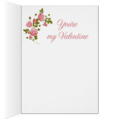 Sweetheart Pink Roses Valentine (Inside (Right))