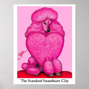 Sweetheart Poodle Canvas Print
