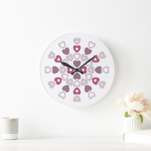 Sweetheart Quilt Large Clock