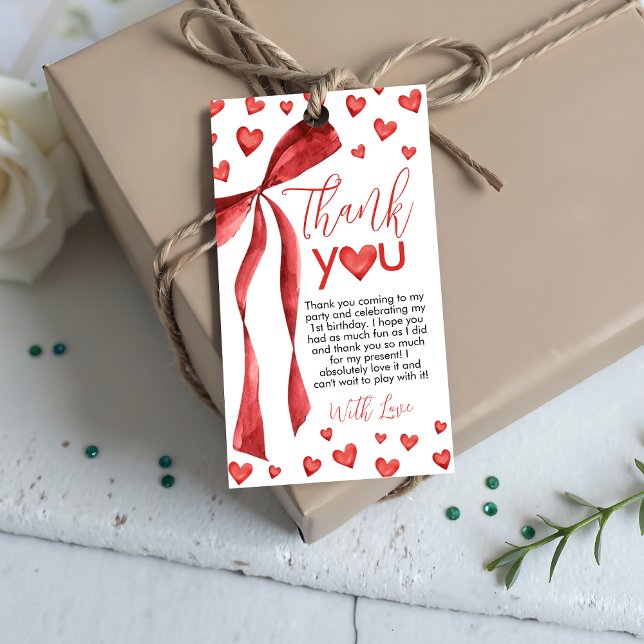 Sweetheart Red Bow Favor Tags (Creator Uploaded)