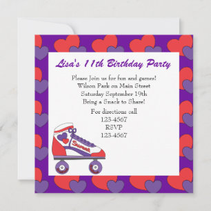 Sweetheart Skate Invitation