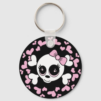 Sweetheart Skull Keychain