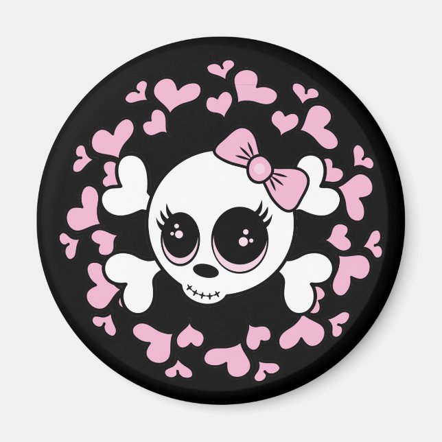 Sweetheart Skull Magnet (Front)