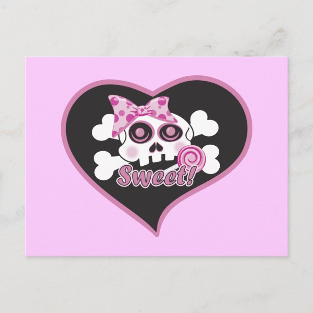Sweetheart Skull Postcard (Front)