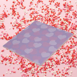 Sweetheart Sprinkle Heart Pattern Ceramic Tile