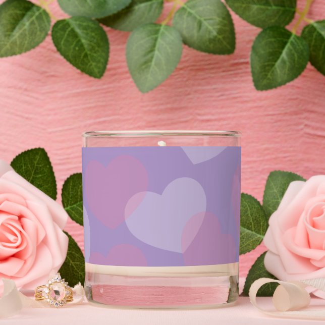 Sweetheart Sprinkle | Lavender Heart Scented Candle (Wedding)