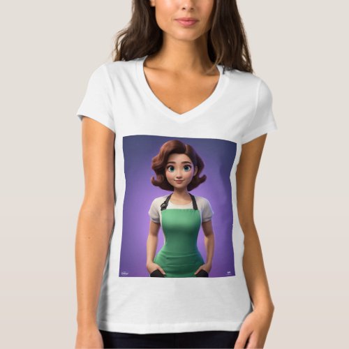 Sweetheart Sprite Cute Animation Girl Printed T_S T_Shirt