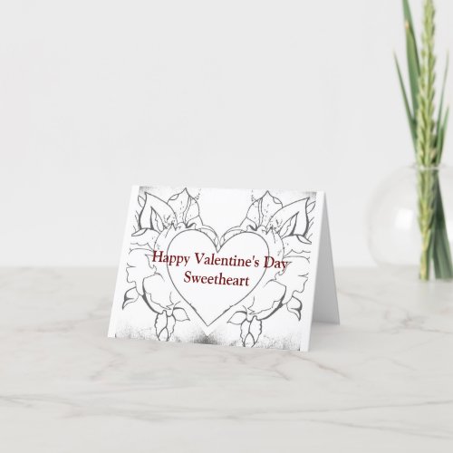 Sweetheart Valentine Holiday Card