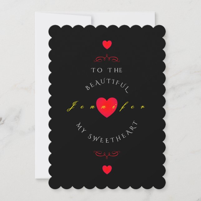 Sweetheart Valentine’s Day Card (Front)