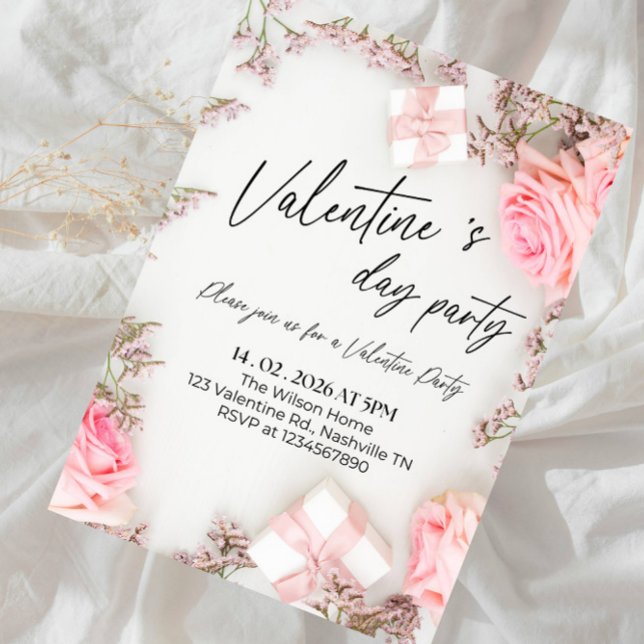 Sweetheart Valentine’s Day Celebration Party Invitation (Creator Uploaded)