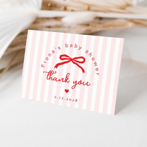 Sweetheart Valentines Coquette Bow Baby Shower