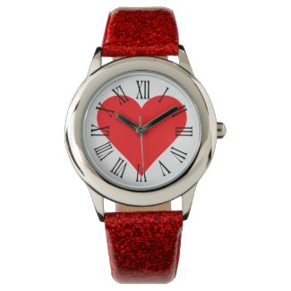 Sweetheart Valentine's Day Red Heart Watch