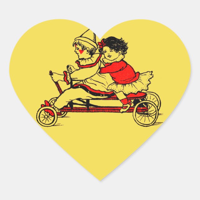 SWEETHEART Valentine's Day Sticker HEART SHAPED. (Front)