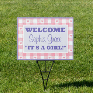 Sweetheart welcome for Baby Girl Sign