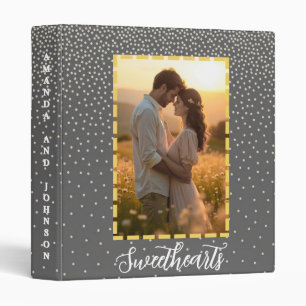 Sweethearts Couple Personalized Photo Album 3 Ring Binder