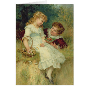 Sweethearts, from the Pears Annual, 1905 Cards