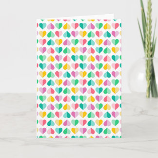 Sweethearts in Multi Pastels Holiday Card