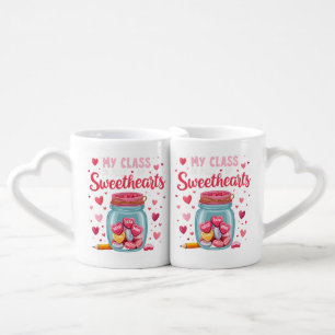 Sweethearts Jar School Teacher Coffee Mug Set