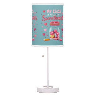 Sweethearts Jar School Teacher Throw Pillow Table Lamp