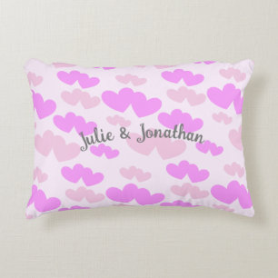 Sweethearts Names Accent Pillow