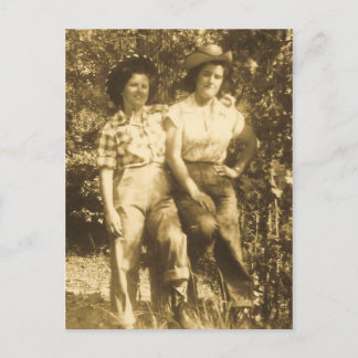 SWEETHEARTS OF THE RODEO INVITATION POSTCARD