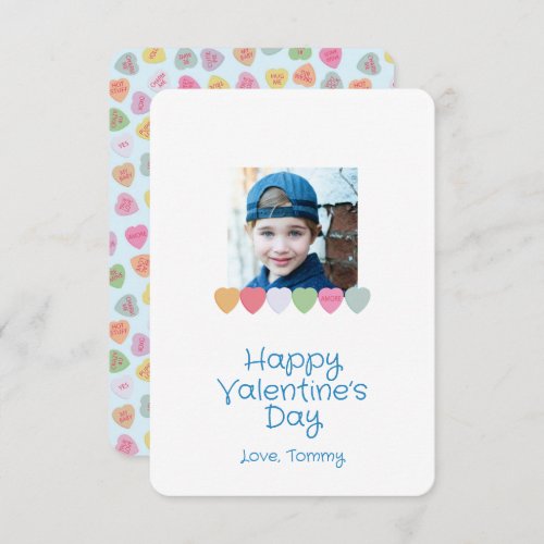 Sweethearts Valentines Day Photo Classroom Card