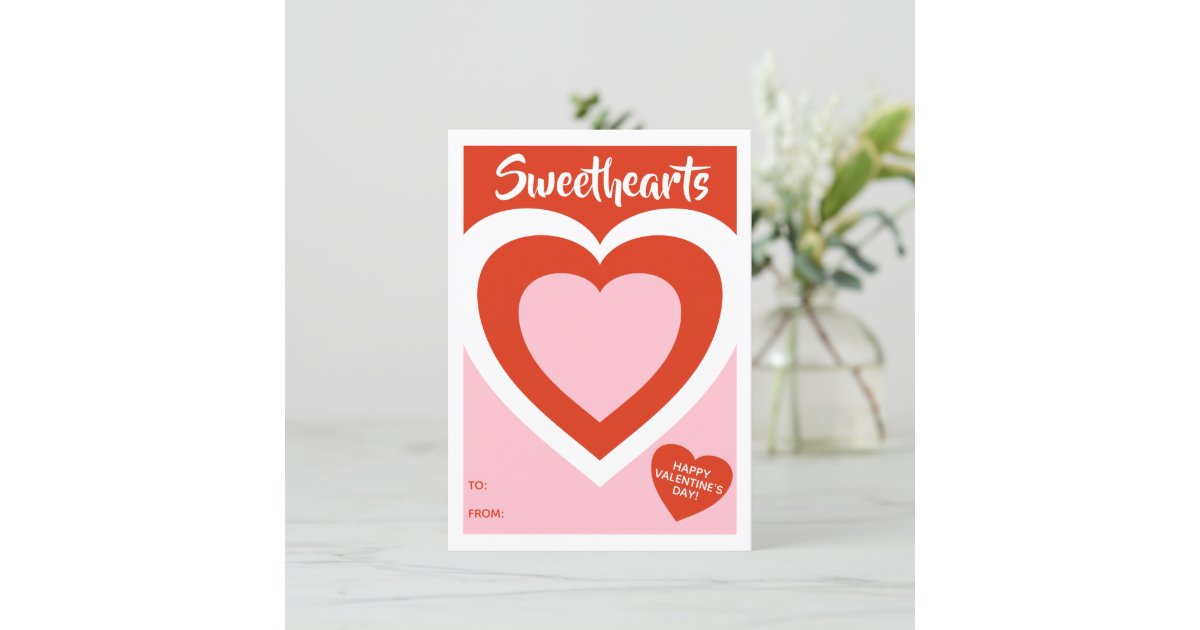 Love Heart Holiday Card template
